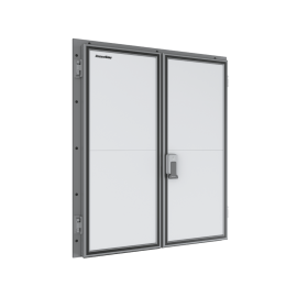 Дверь промышленная распашная двустворчатая для охлаждаемых помещений серии IDH2-1